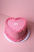 Colour Block Heart Cake