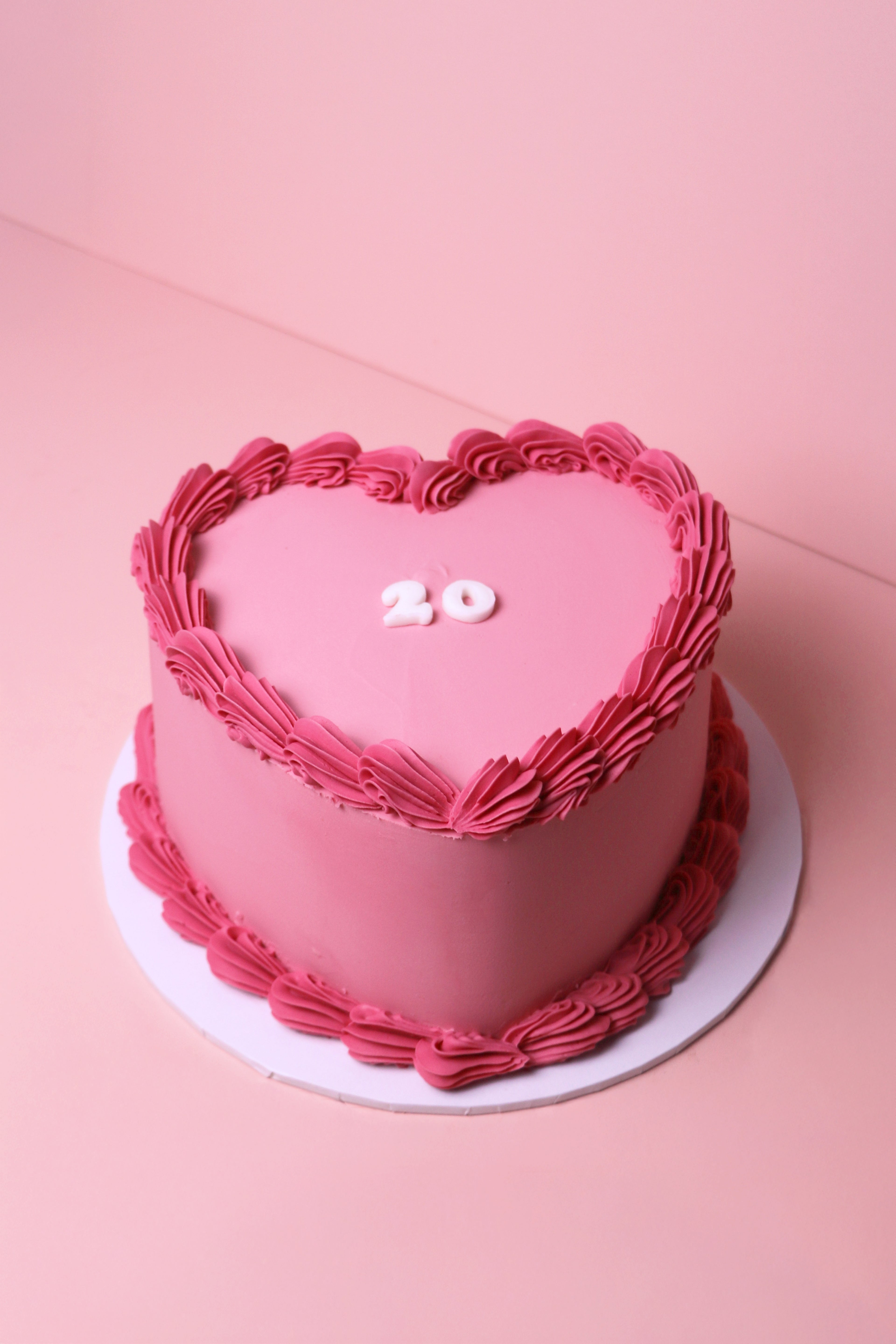 Colour Block Heart Cake