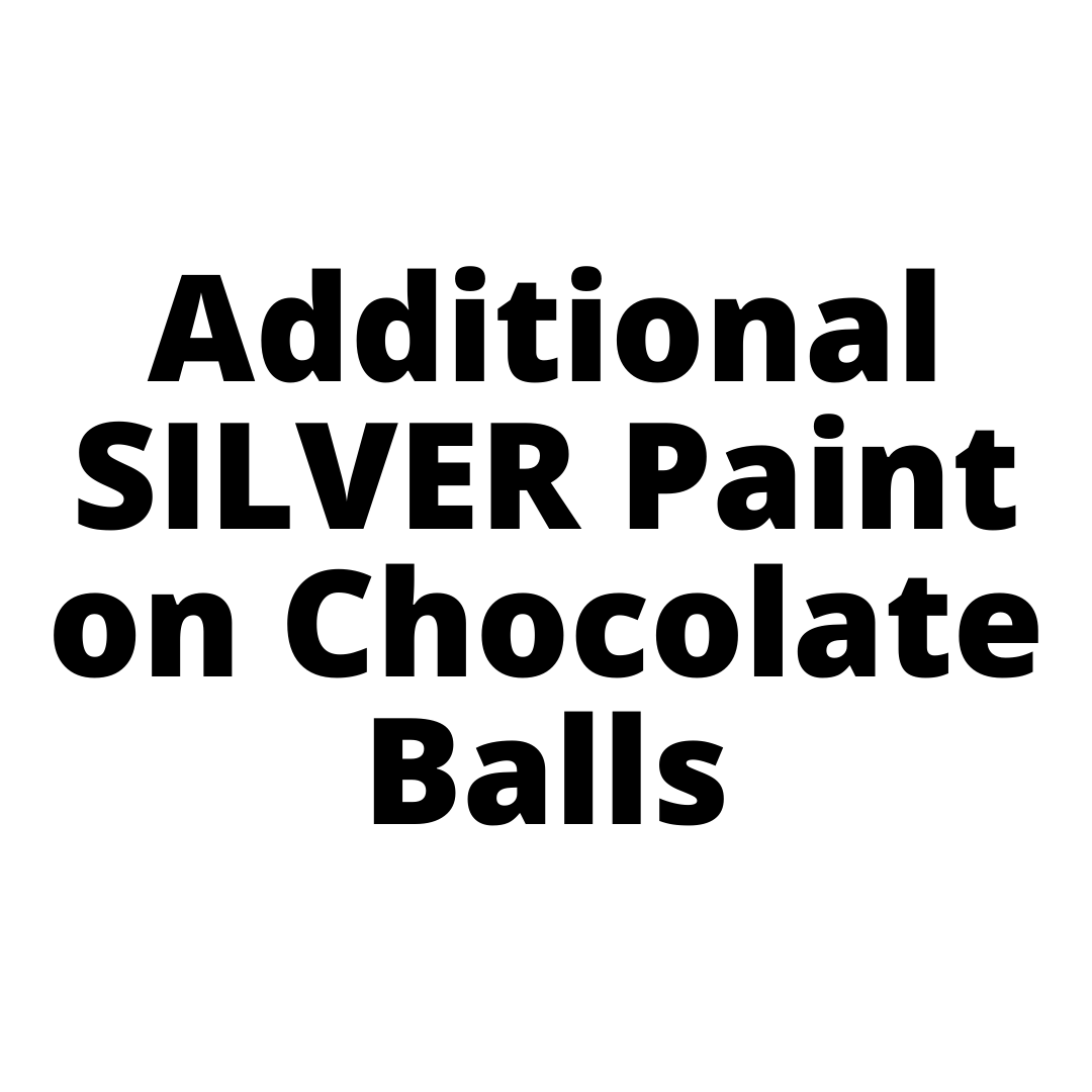 Additional SILVER Paint on Chocolate Balls