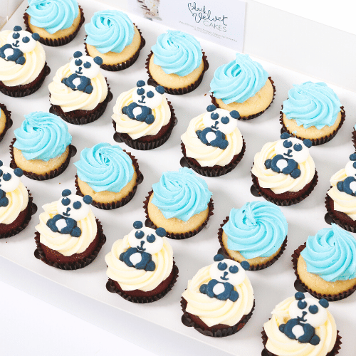 Baby Shower Panda Mini Cupcakes (24)