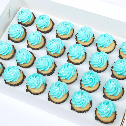 Baby Shower Pearl Mini Cupcakes (24)