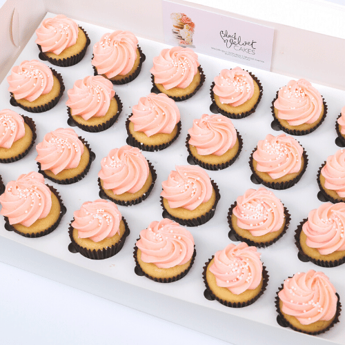 Baby Shower Pearl Mini Cupcakes (24)