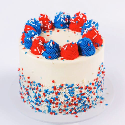 Blue and Red Aussie Cake