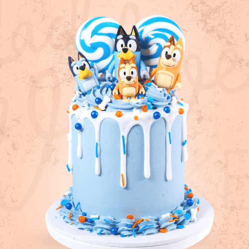 Bluey Birthday Cake