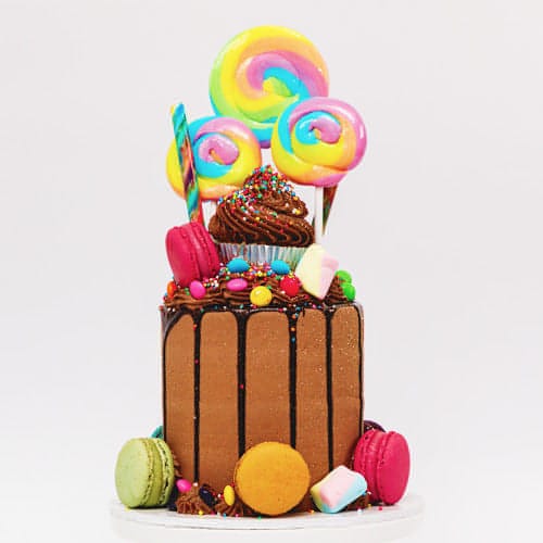 California Chocolate Playground Lollipop Cake