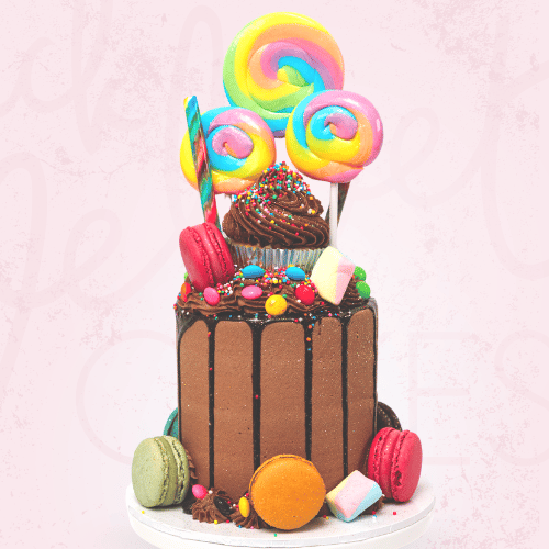 California Chocolate Playground Lollipop Cake