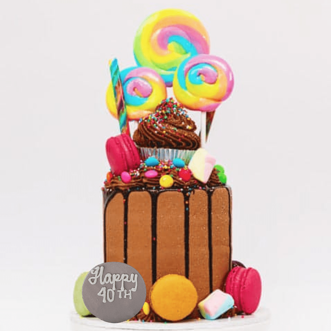 California Chocolate Playground Lollipop Cake