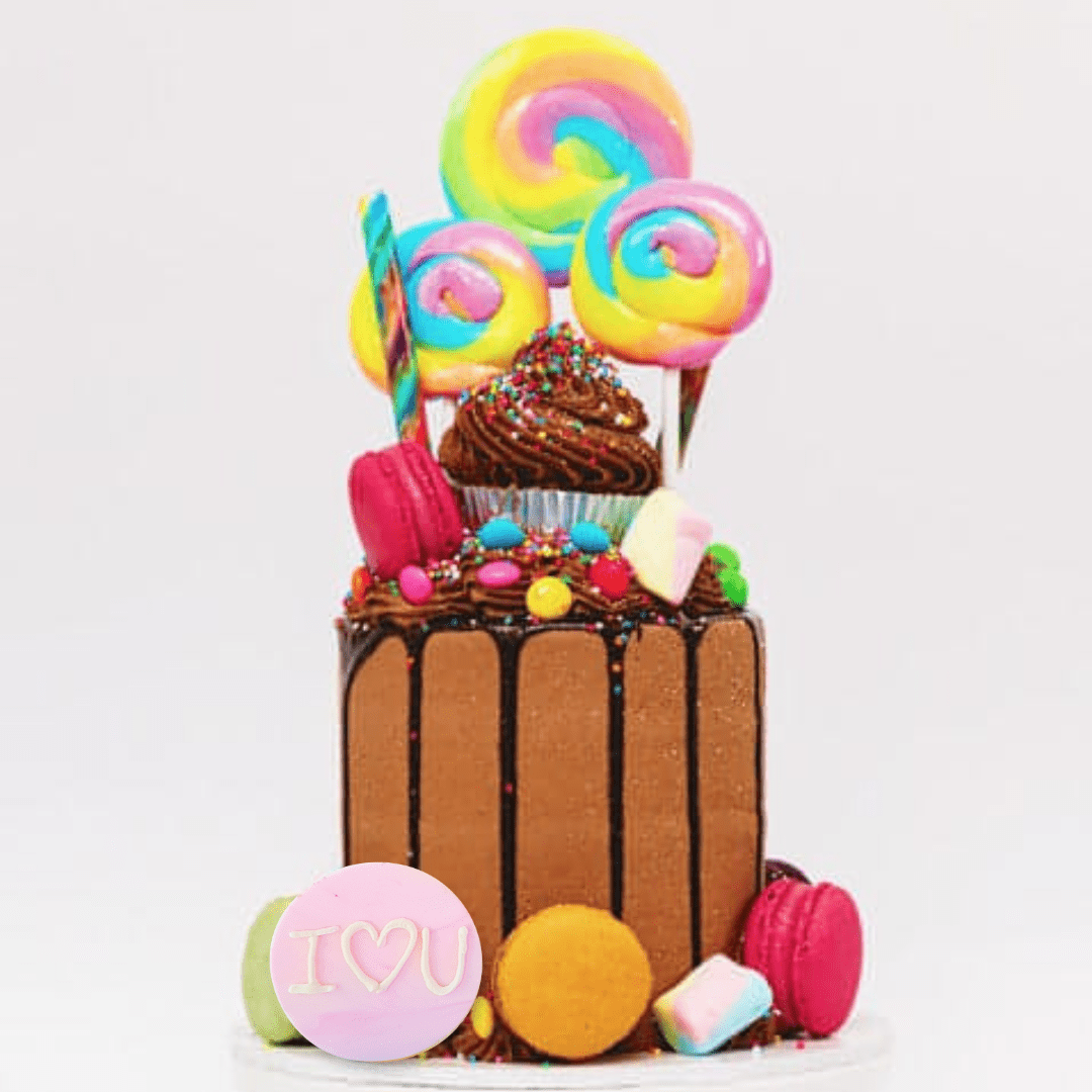 California Chocolate Playground Lollipop Cake