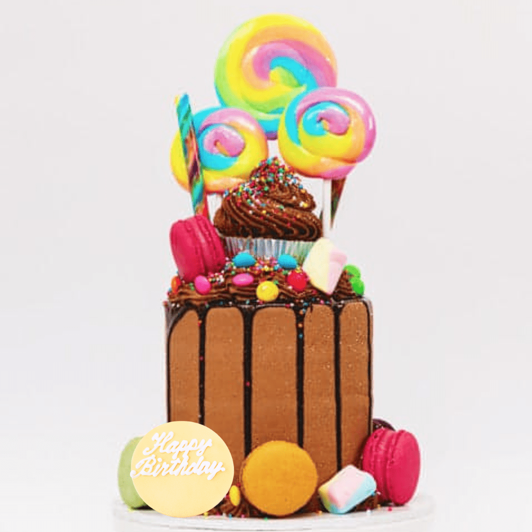 California Chocolate Playground Lollipop Cake