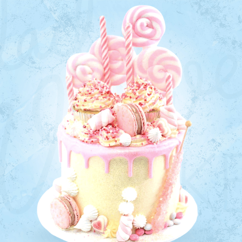 California Girl Drip Lollipop Cake