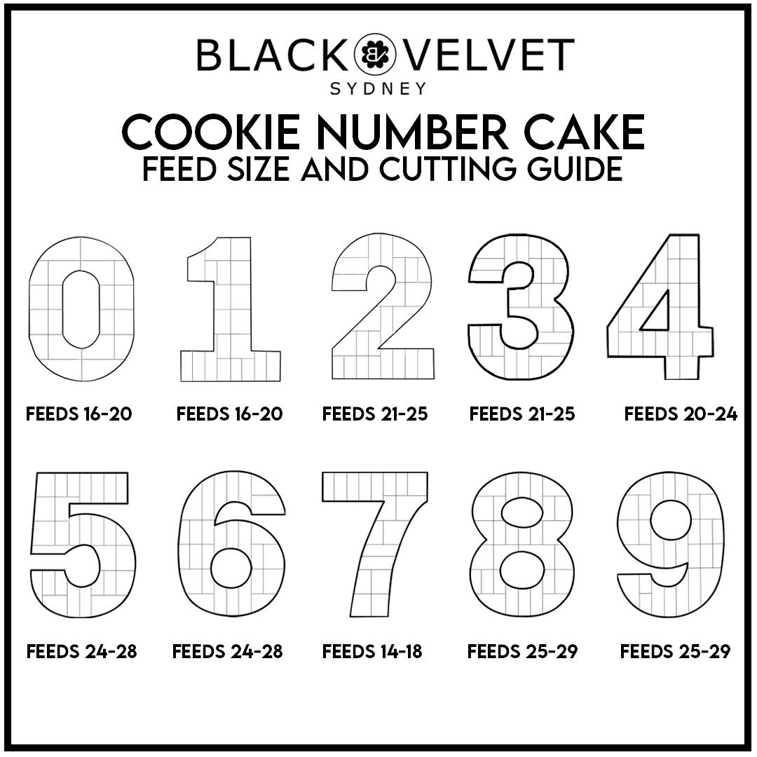 Caramel Gold Indulgence Number Letter Cookie Cake