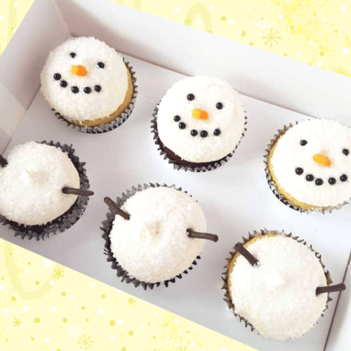 Christmas Snowman Cupcakes (6)