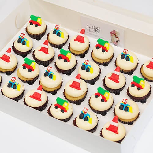 Construction Tradie Builder Mini Cupcakes (24)