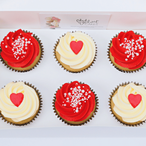 Cupid Hearts Cupcakes (6)