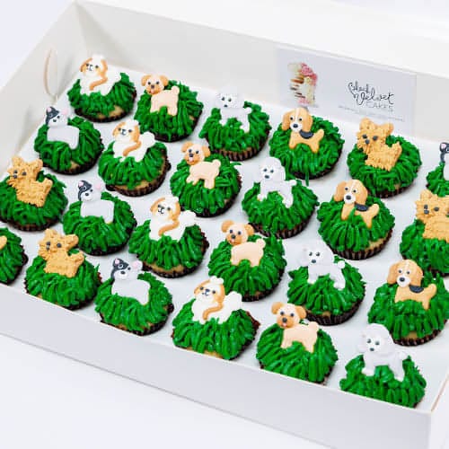 Dog Park Mini Cupcakes (24)