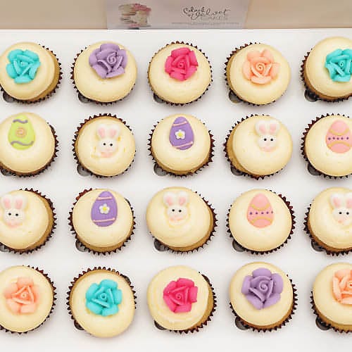 Easter Egg Hunt Mini Cupcakes (24)