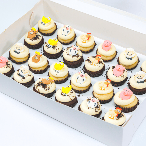 Farmyard Kids Mini Cupcakes (24)