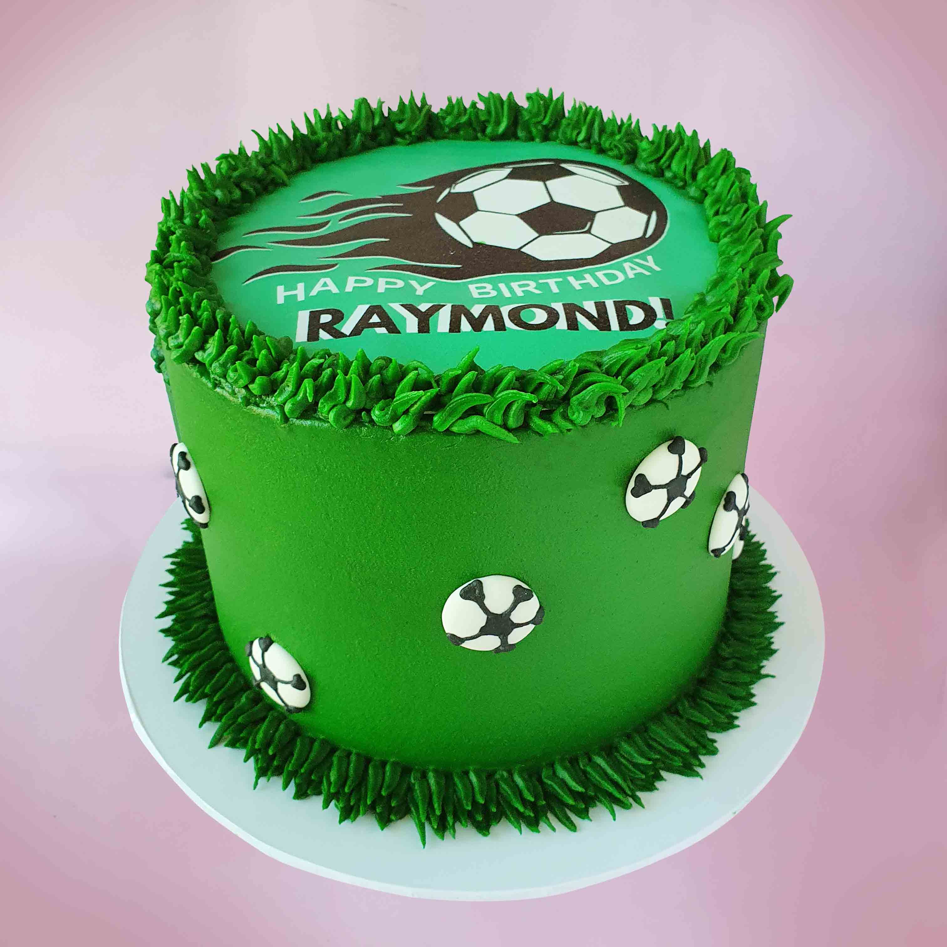 Flying Soccer Ball Football Cake