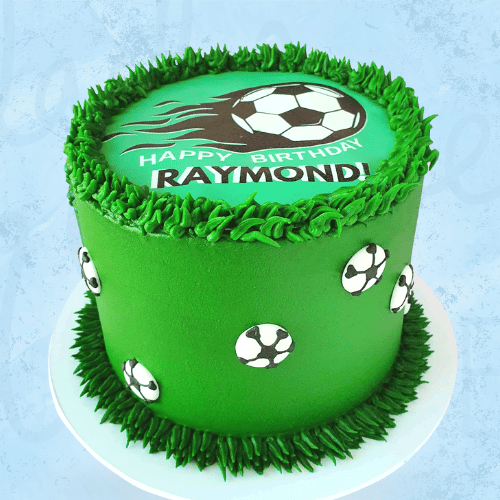 Flying Soccer Ball Football Cake