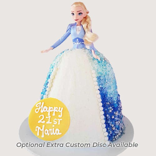 Frozen Elsa Doll Cake