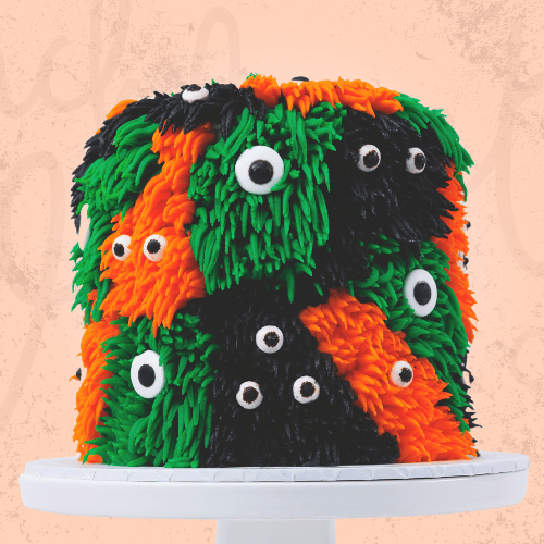 Halloween Monster Attack Cake