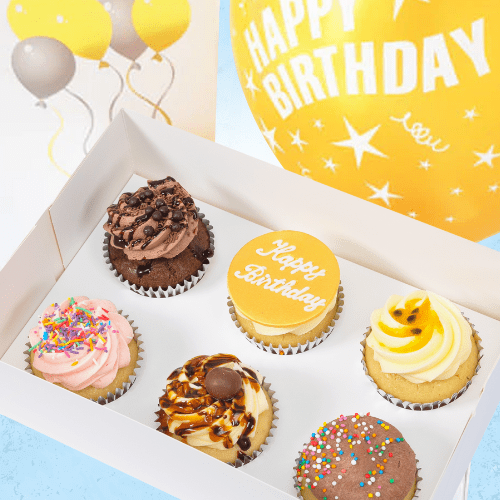 Happy Birthday Cupcakes Gift Pack (6)