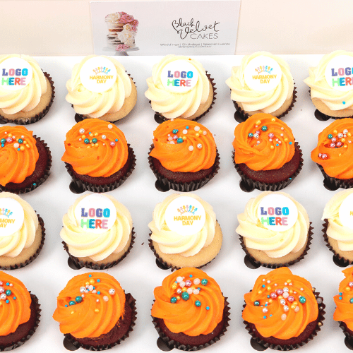 Harmony Day Logo Mini Cupcakes (24)