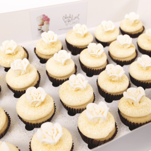 Ivory Rose Mini Cupcakes (24)