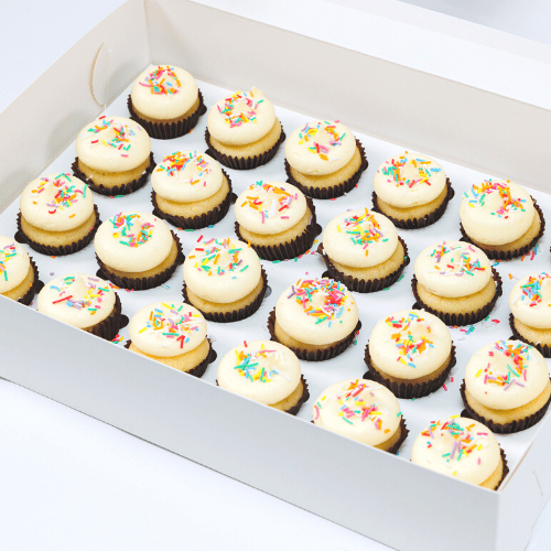 Jimmies Sprinkles Mini Cupcakes (24)