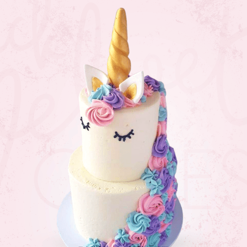 Multi-Tier Blissed Out Unicorn Cake