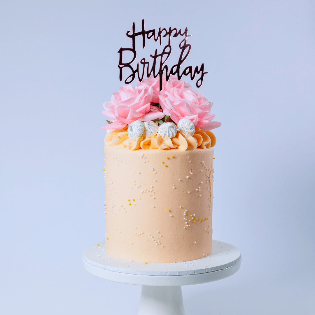 Blossom Pink Princess Birthday Cake