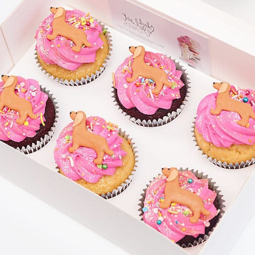 Sausage Dog Party Cupcakes (6)