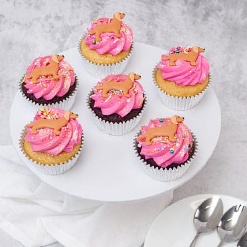 Sausage Dog Party Cupcakes (6)