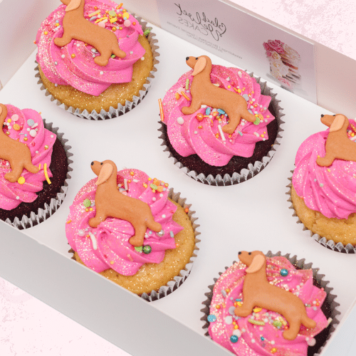 Sausage Dog Party Cupcakes (6)