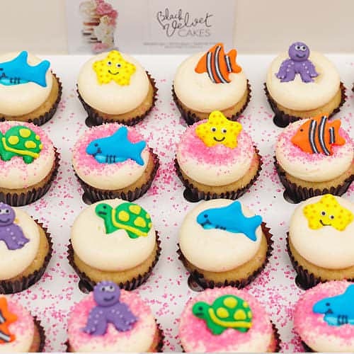 Sea Creatures Mini Cupcakes (24)