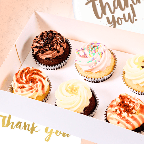 Thank You Cupcakes Gift Pack (6)