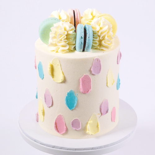 VEGAN Pastel Palette Painted Cake