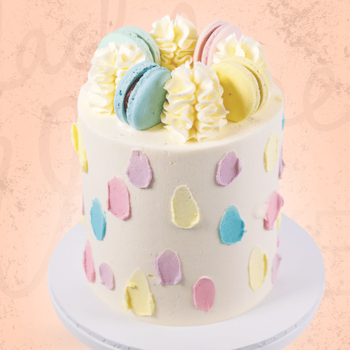 VEGAN Pastel Palette Painted Cake