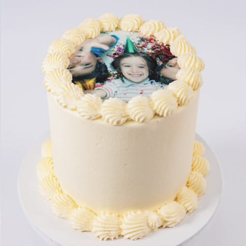 VEGAN Pastel Photo Image Cake