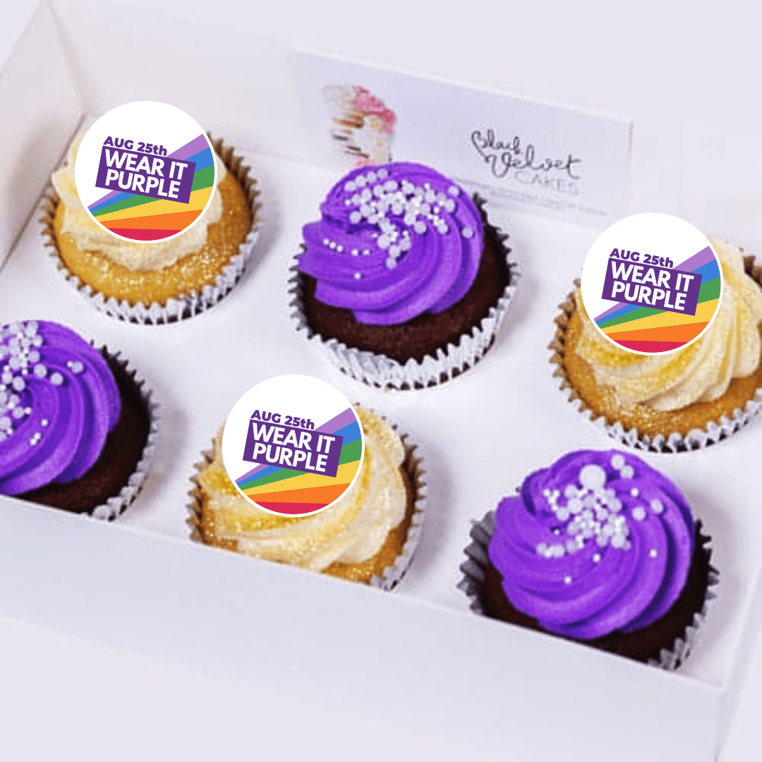 Wear It Purple Wow Designer Cupcakes (6)